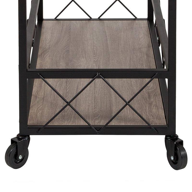 Oak Wood Kitchen Bar Cart K30942