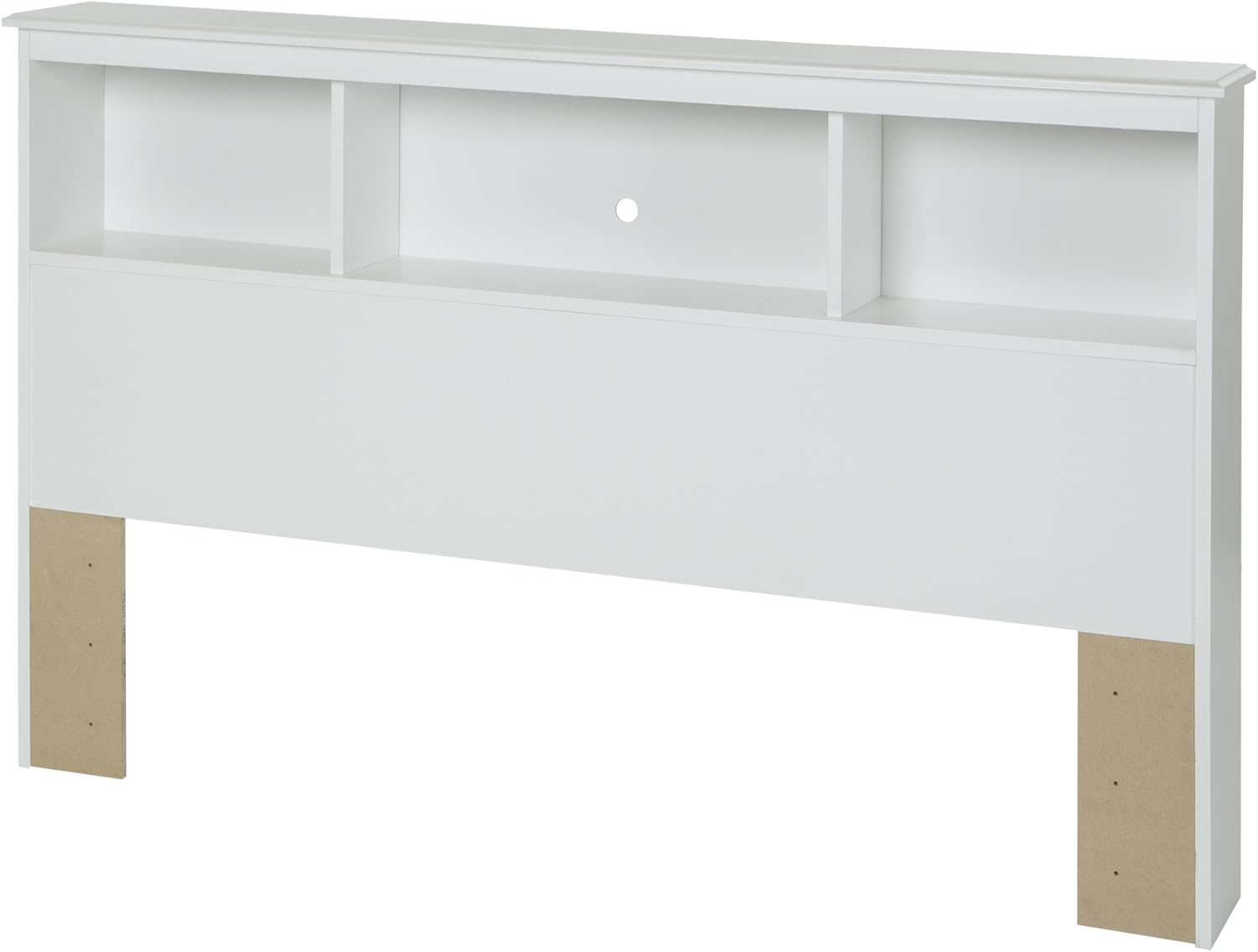 Pure White Bookcase Headboard U70459