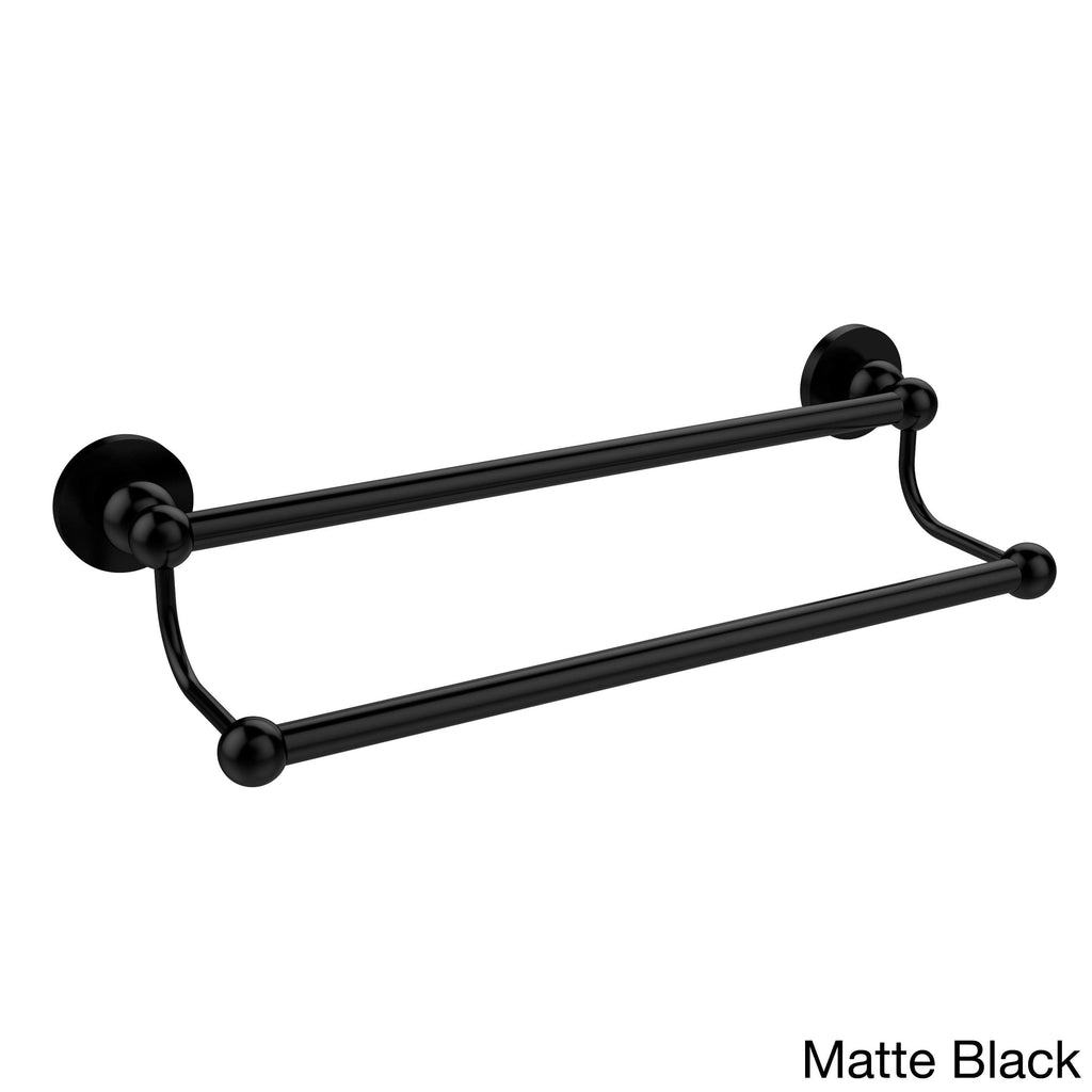 Black Matte Double Towel Bar Y4487