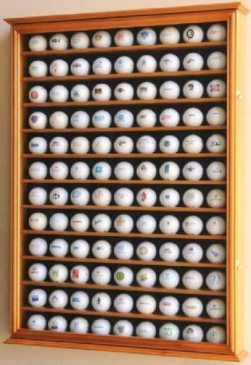 108 Golf Ball Display Case Cabinet Wall Rack Holder S801