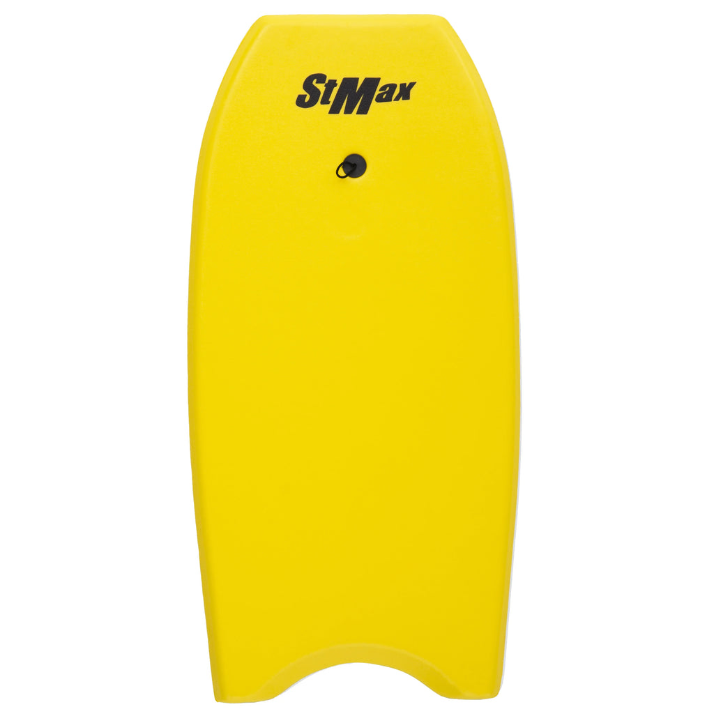 Yellow 34 Inch EPS Core Bodyboard with Wrist Leash P115