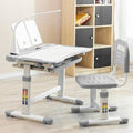 Height Adjustable Kids Desk and Chair Set with Tilt Desktop and Storage K373
