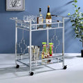 Glass Top Serving Bar Cart A117