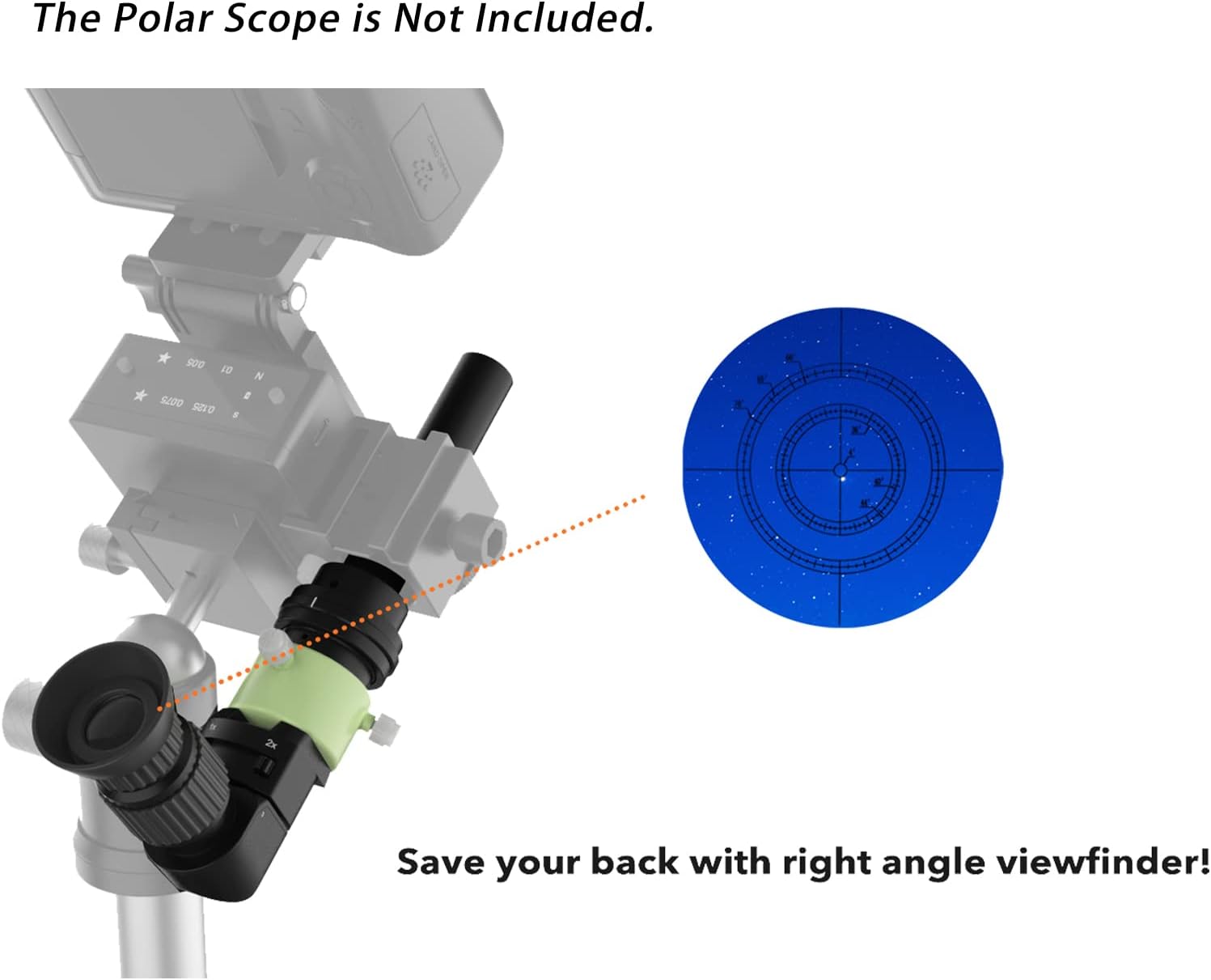 Right Angle Viewfinder with Adapter for Polar Scope R71652