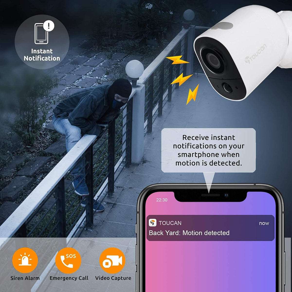 3 Pack 1080P Wireless Security Camera U6136