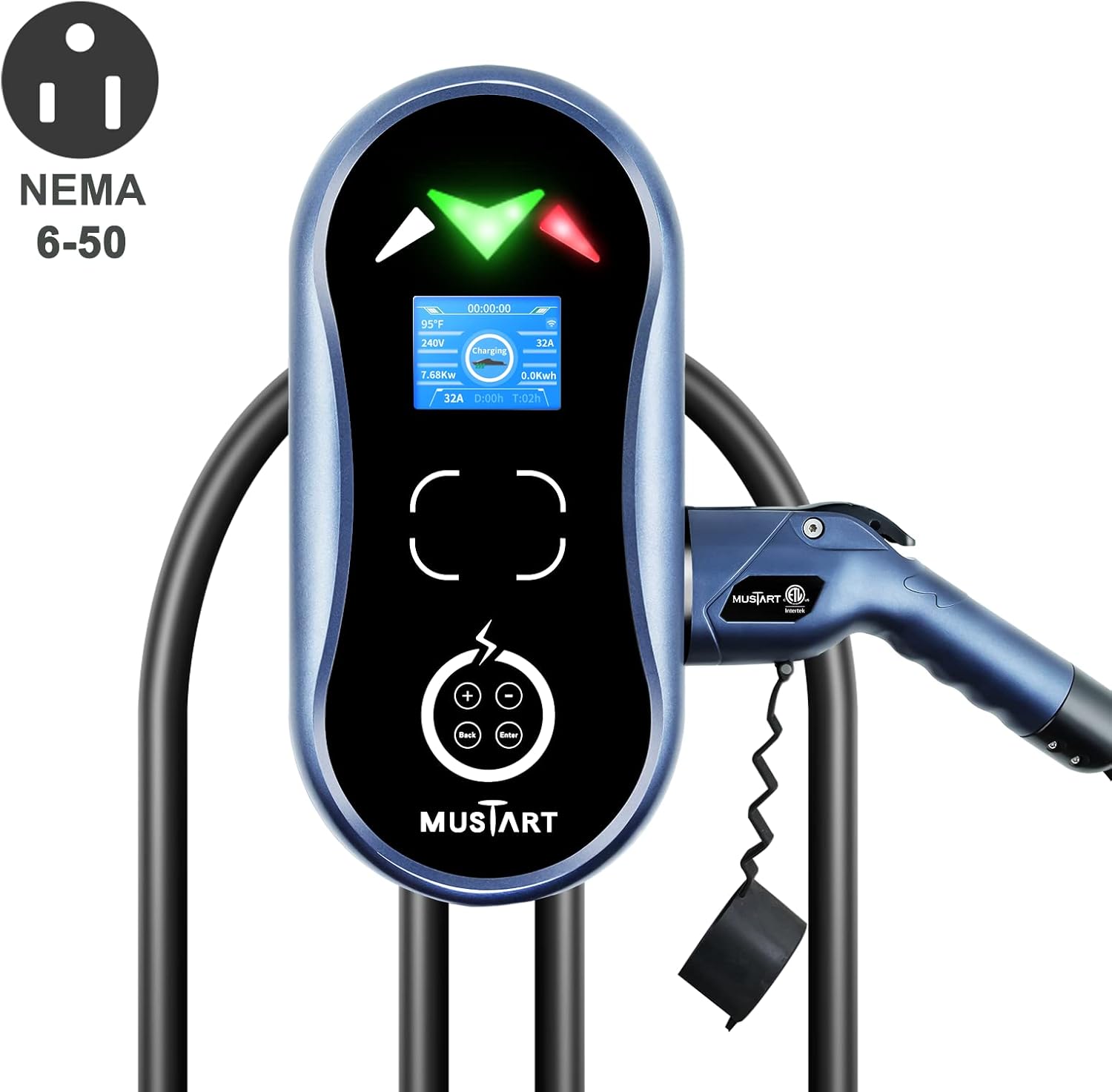 Level 2 EV Charger with 25ft Cable, NEMA 6-50P U8016