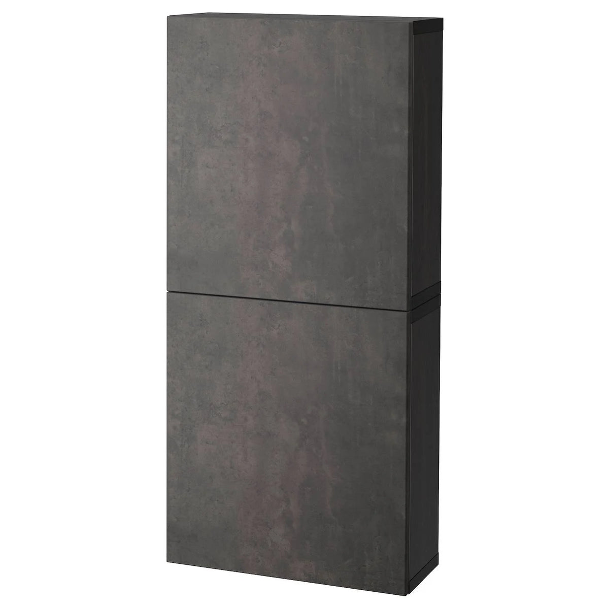 Black-Brown Wall Cabinet with 2 Doors N12955