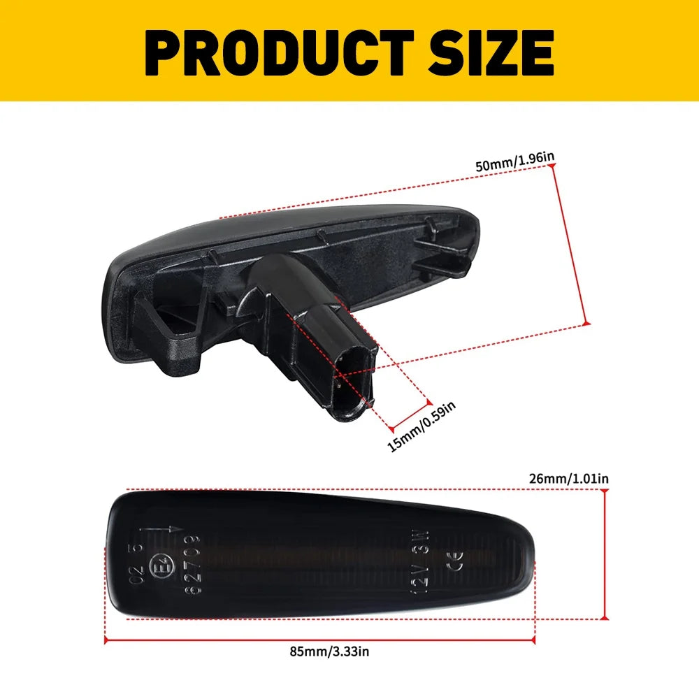 Smoked Lens LED Side Marker Lights A507