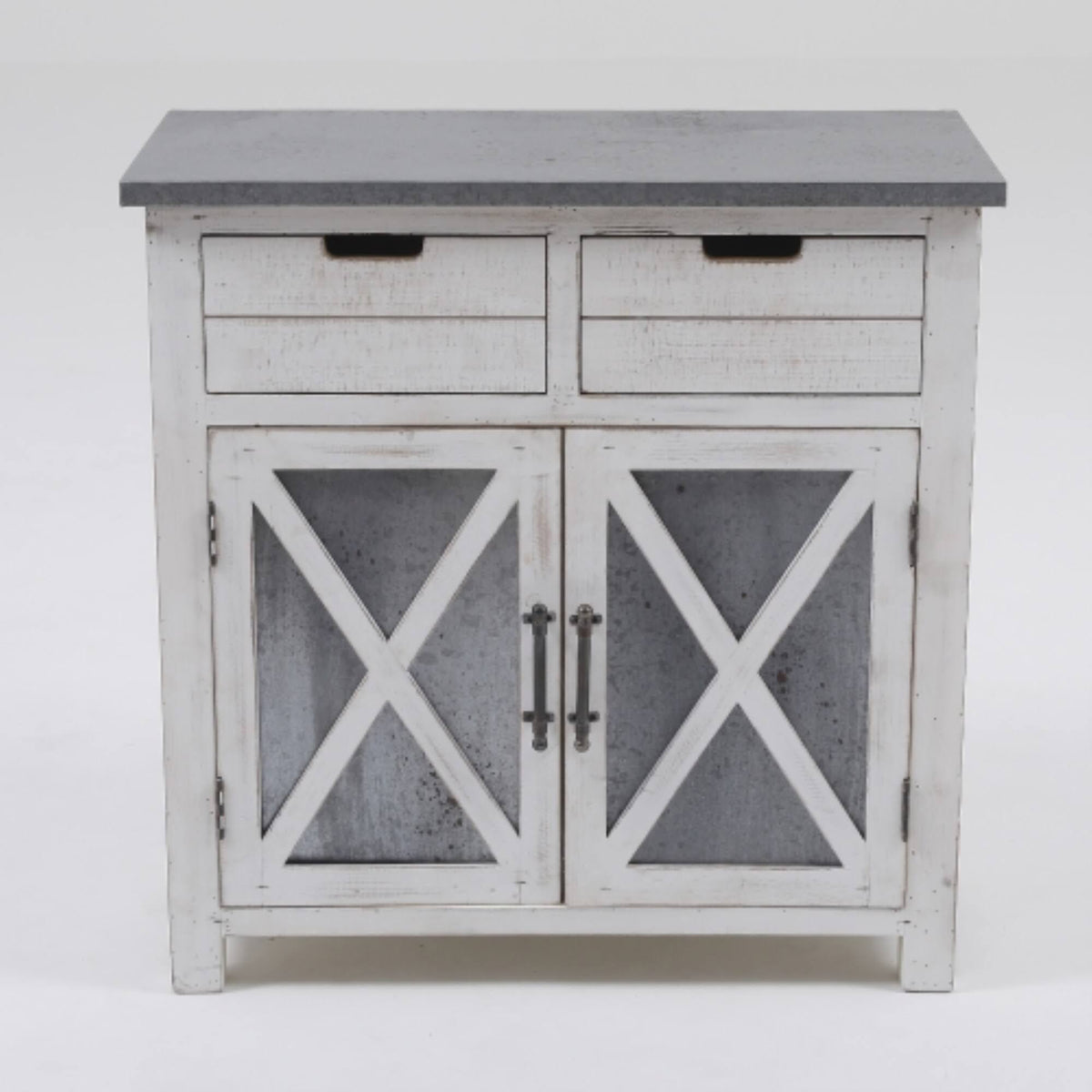 White Wood Console Cabinet I99559