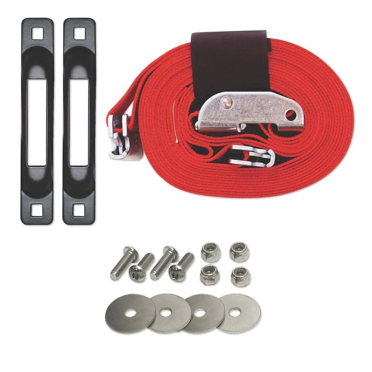 Tie Down Strap Kit, Cam Buckle, Poly, 16ft. Y57155