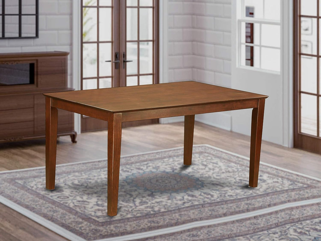 Rectangular Dining Table with Solid Wood Top B5364