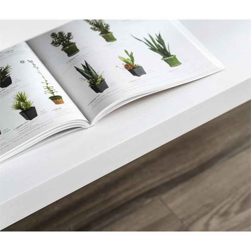 White Storage Console Table S659969
