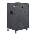 18U Carpeted Rack Case with Built-in Wheels Q726
