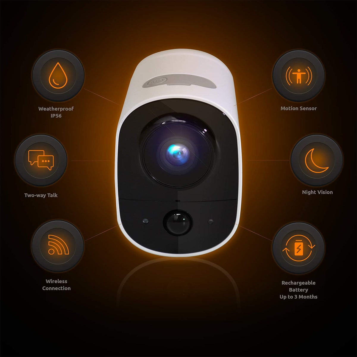 3 Pack 1080P Wireless Security Camera U6136