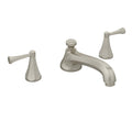 Satin Nickel Double Handle Deck Mount Roman Tub Faucet D29153