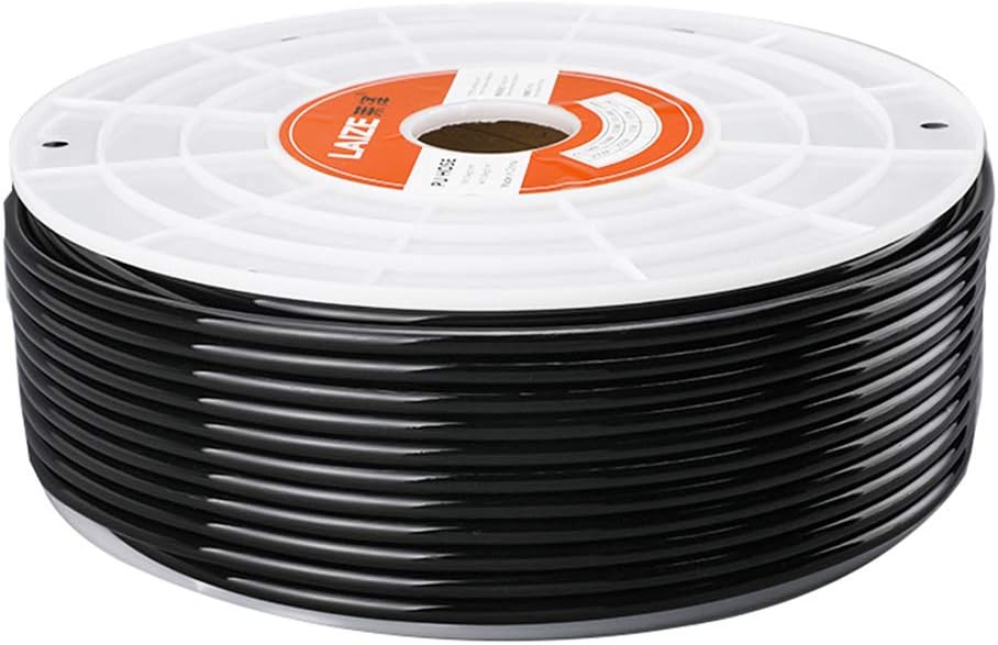 8mm x 5mm Orange 291ft PU Air Hose Tube Pack of 2 H5065