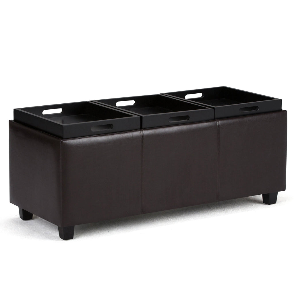 Cloud Grey Rectangle Storage Ottoman O9740