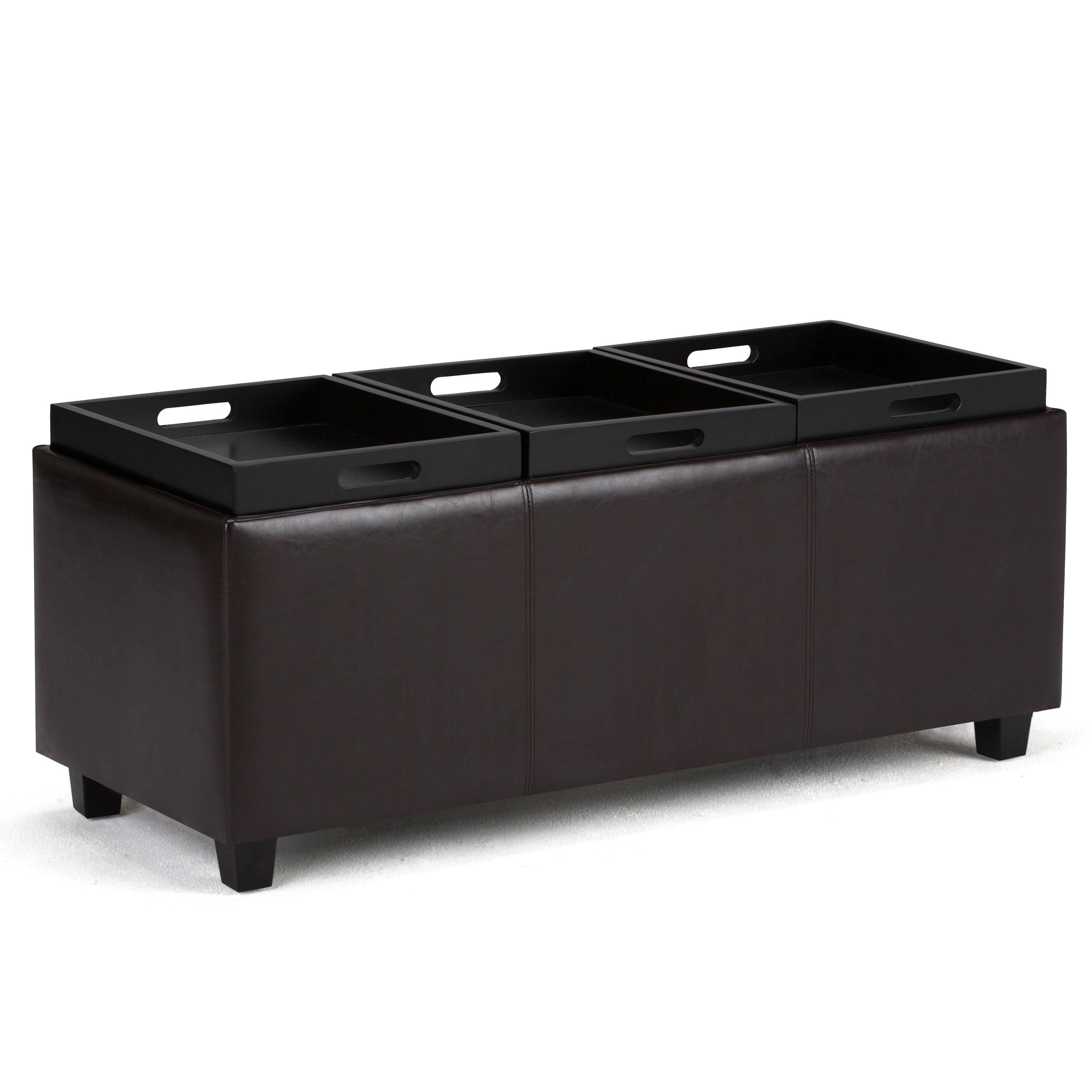 Cloud Grey Rectangle Storage Ottoman O9740