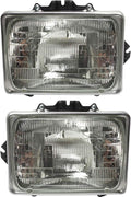 Halogen Sealed Beam Headlight Assembly Pair for Ford E-350 Econoline 1992-1998 A5795