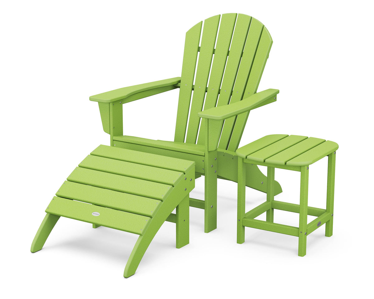 Lime 3-Piece Adirondack Chair Set I560552