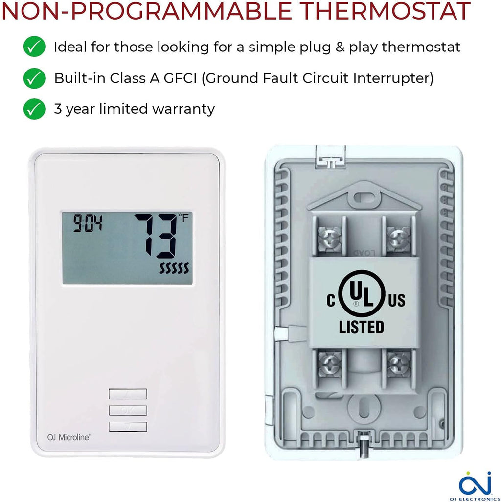 25 Sqft Electric Radiant Floor Heating Cable Set with Thermostat M8111