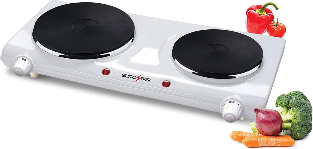 White Double Burner T4757