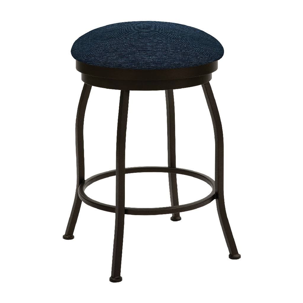 Blue Max 81 Performance Fabric Swivel Backless Barstool E821