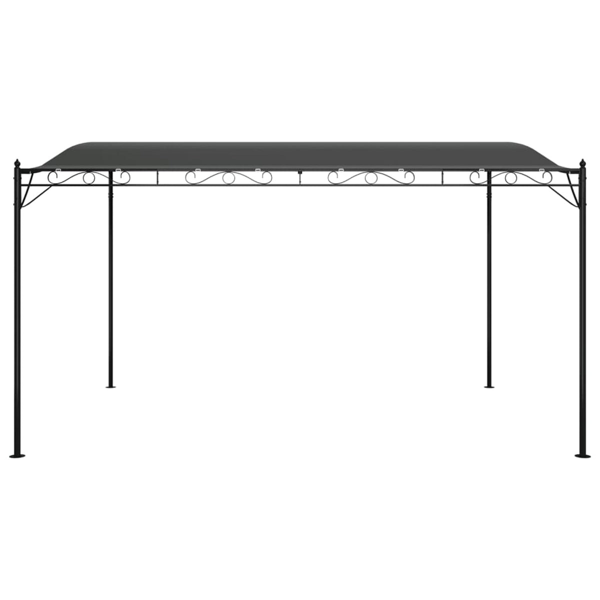 Anthracite 13.1'x9.8' 0.6 ozft² Fabric and Steel Canopy K785