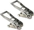 2 Pack Stainless Steel T-304 Ratchet for 2 Webbing O635