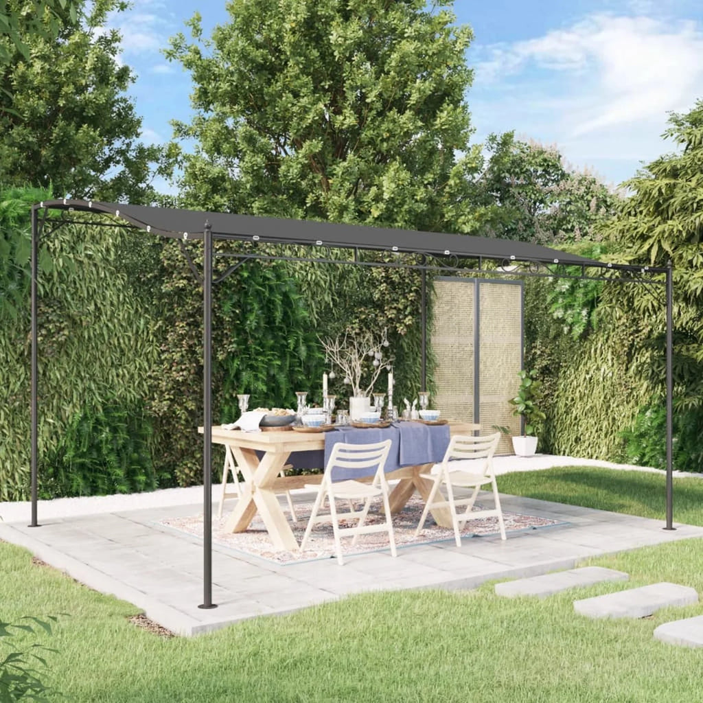 Anthracite 13.1'x9.8' 0.6 ozft² Fabric and Steel Canopy K785