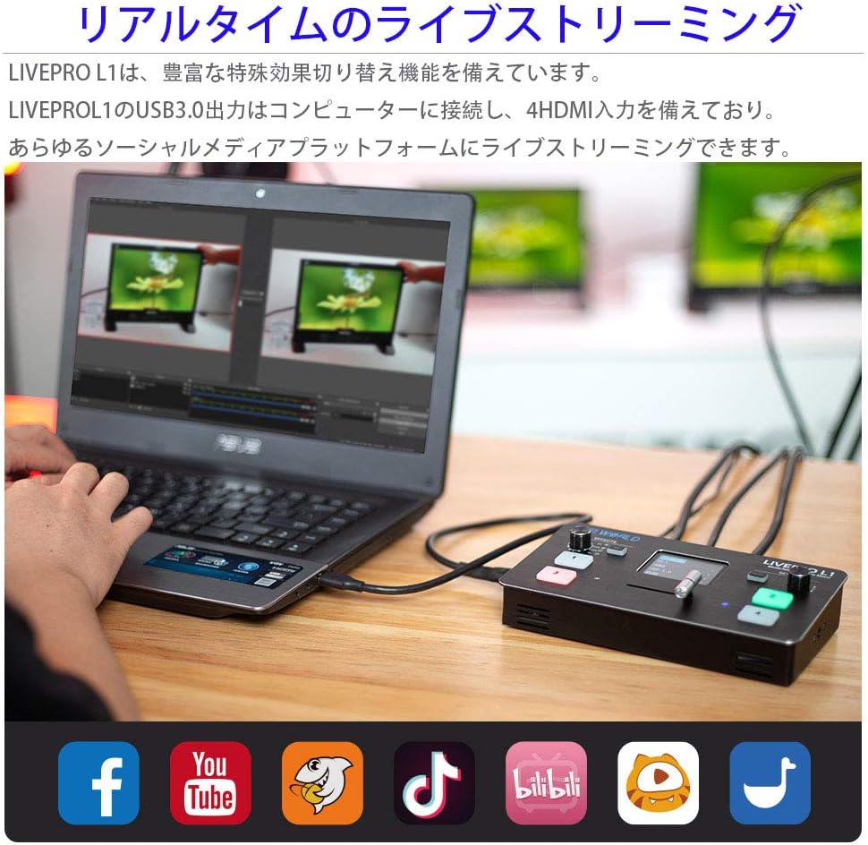 4 xHDMI Inputs Video Mixer with 2" TFT Display O66186