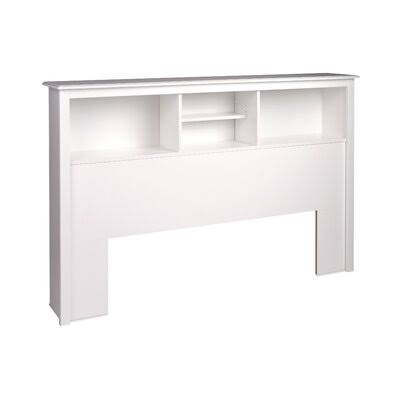 White Bookcase Headboard J269561