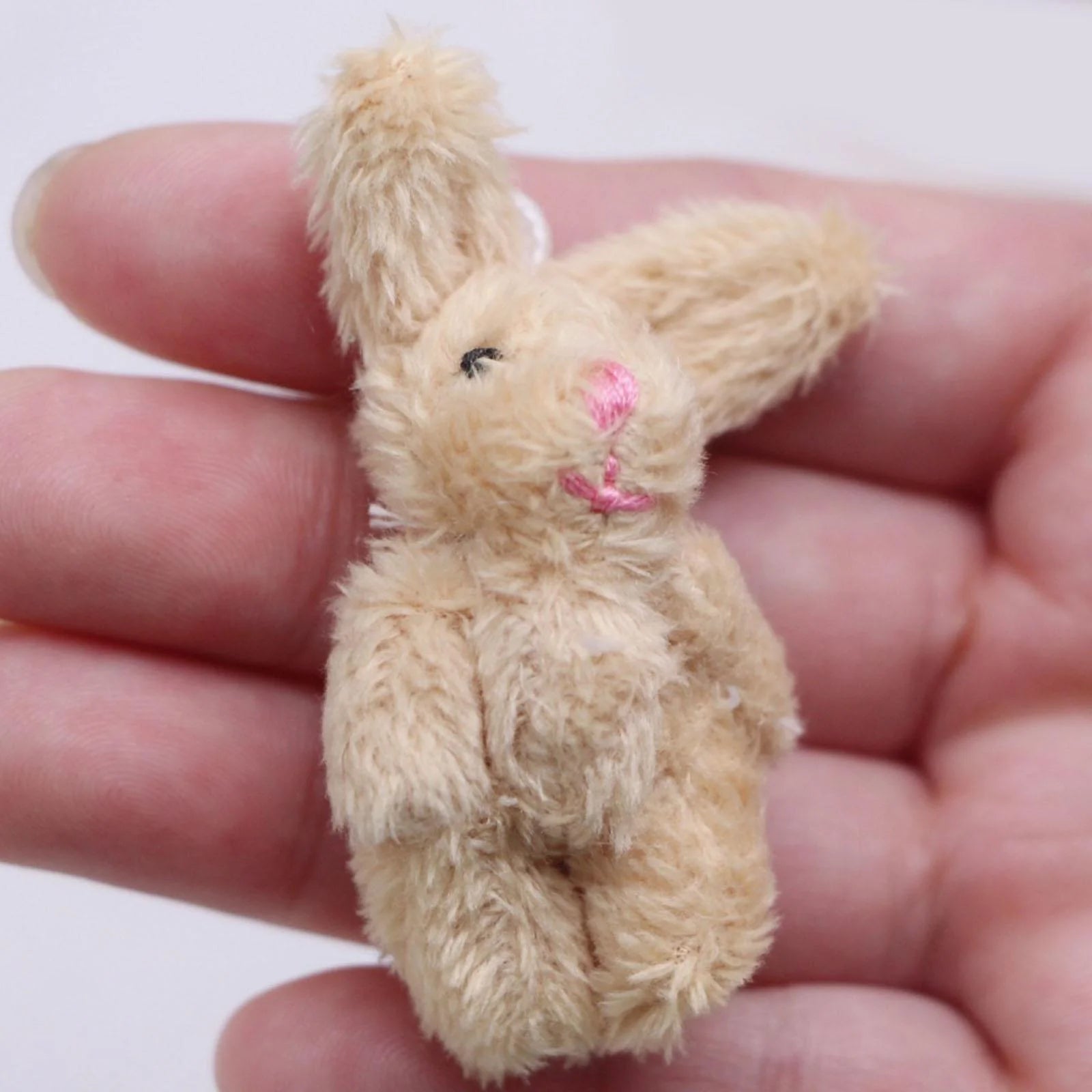Khaki Rabbit Miniature Plush Doll F3032