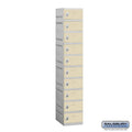 Tan Plastic Locker, 73 Inches High, 18 Inches Deep, Unassembled R6883