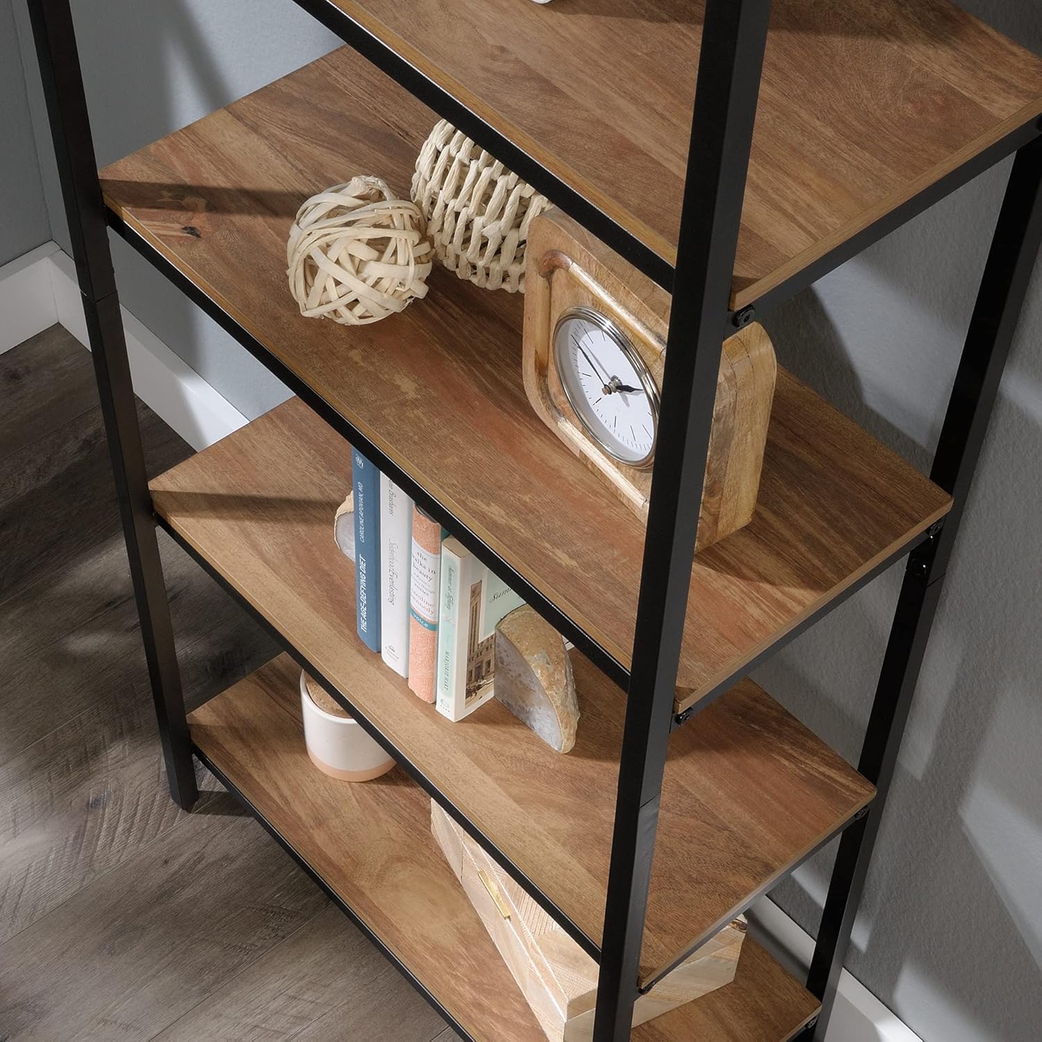 Tall Bookcase, Sindoori Mango Finish K505