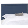 Navy Full Headboard with Silver Nail Head X646542