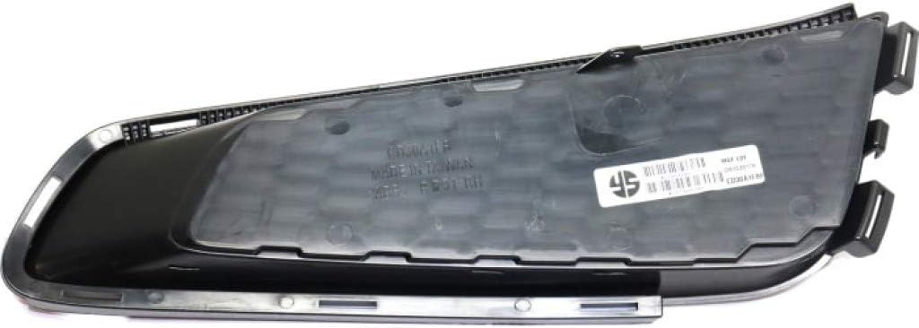 Textured Black Fog Light Cover Pair for Cadillac ATS 2013 2014 E631151