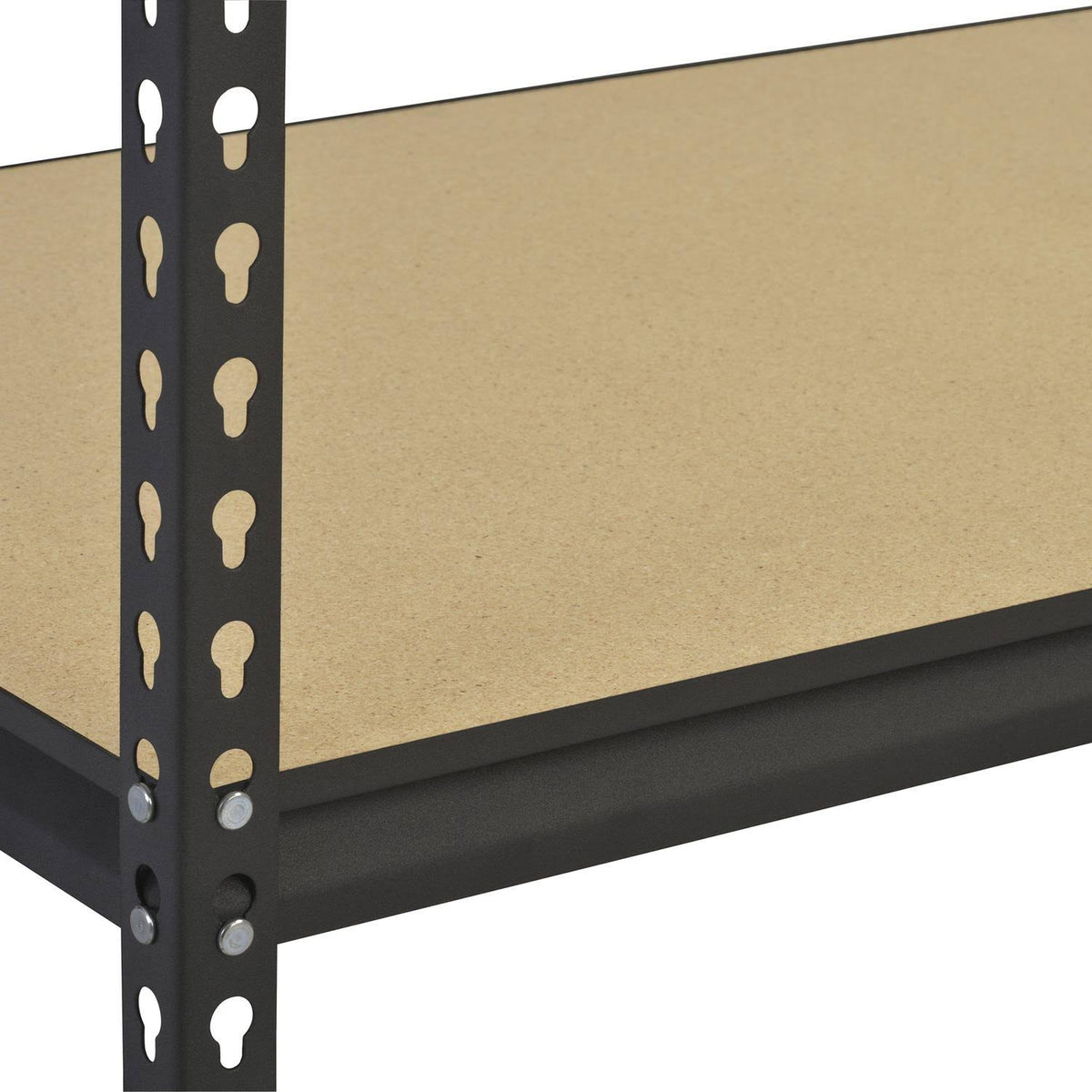 Steel Storage Rack, 5 Adjustable Shelves, 3200 lb. Capacity, Black X736