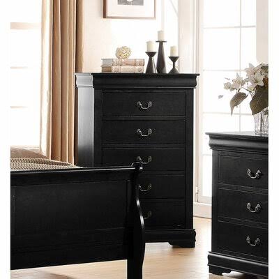 5 Drawer Black Chest N46525
