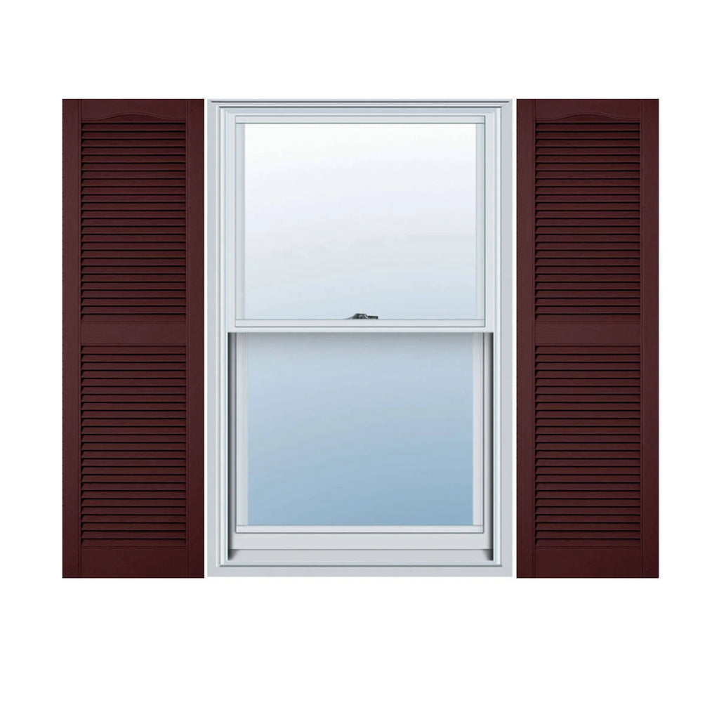 Bordeaux Vinyl Open Louver Shutters M21588