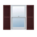 Bordeaux Vinyl Open Louver Shutters M21588