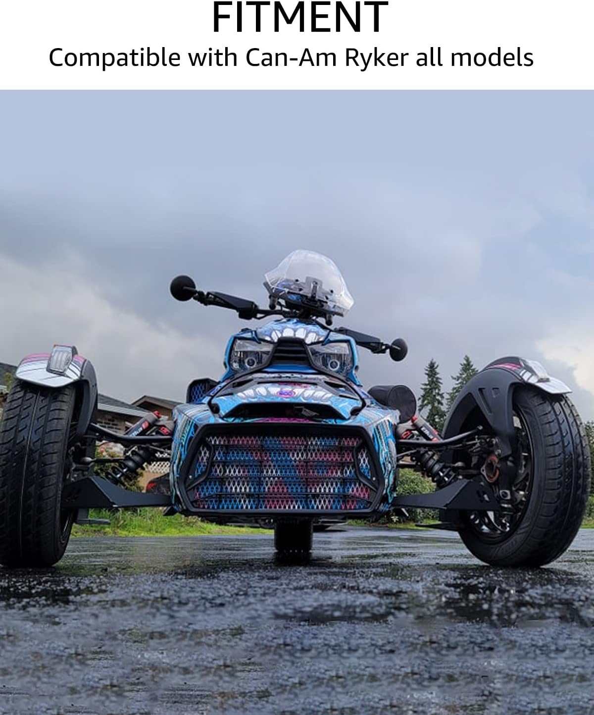 Adjustable Windshield for Can Am Ryker R4381