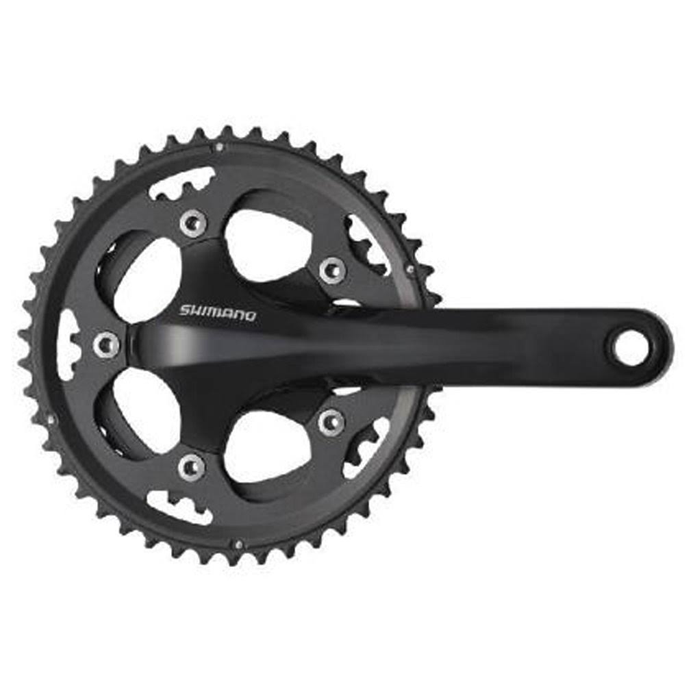 Black 175 x 36/46 10-Speed Double Road Bicycle Crank Set M4986
