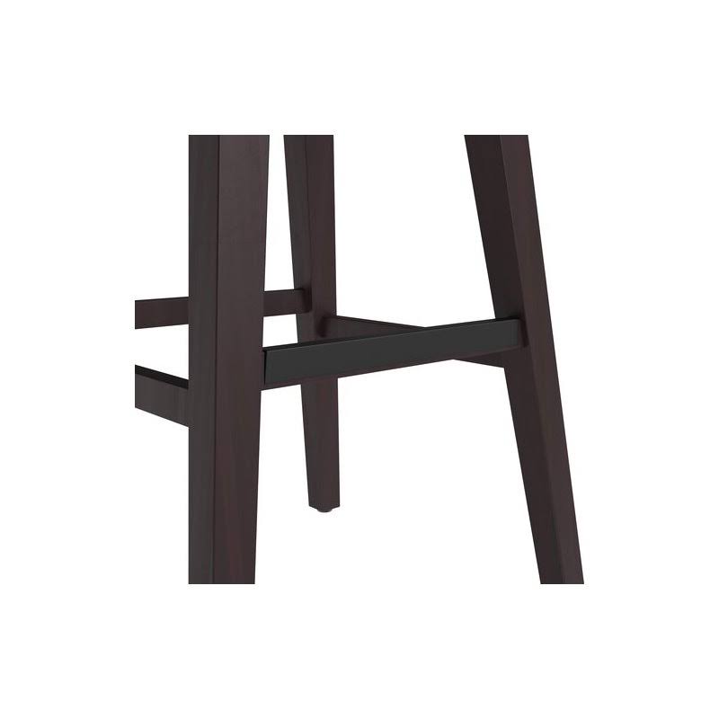 Wood Counter Table Set with 2 Counter Stools in Light Gray D69153