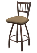 36x22 Swivel Extra Tall Bar Stool with Bronze Finish and Canter Sand Seat L83793