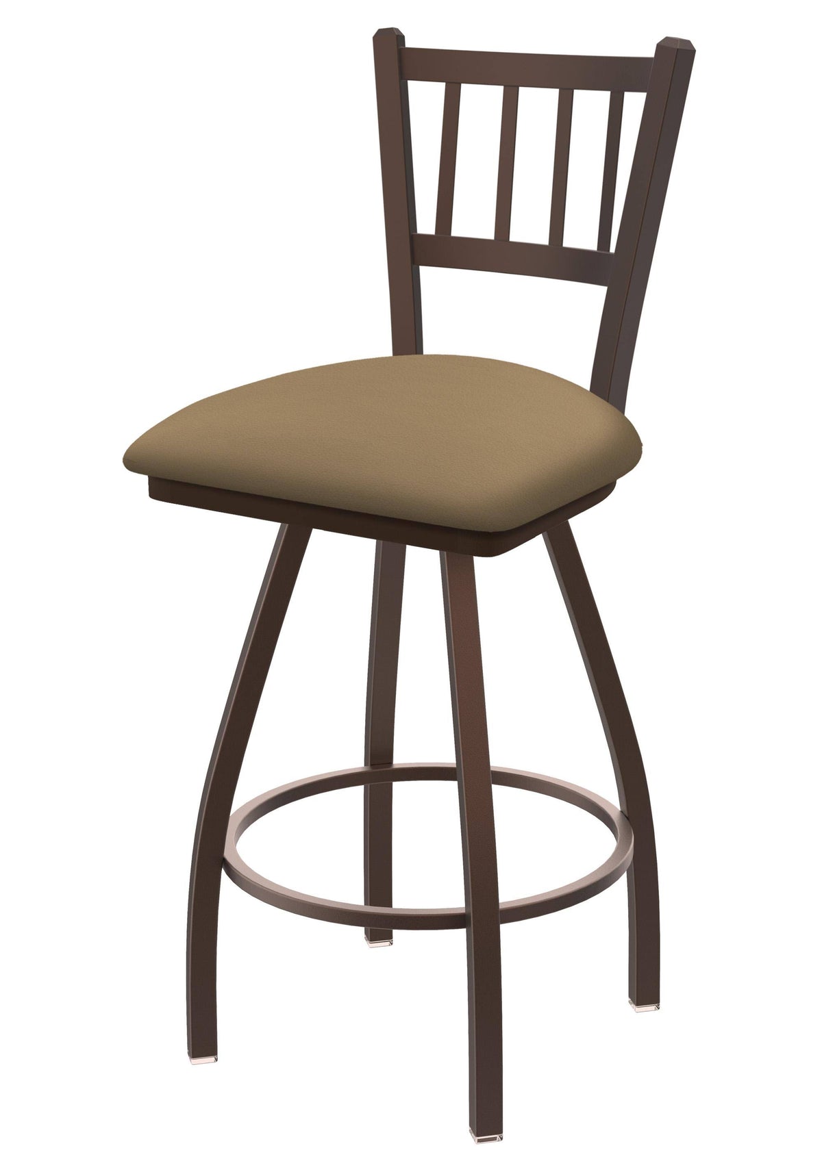 36x22 Swivel Extra Tall Bar Stool with Bronze Finish and Canter Sand Seat L83793