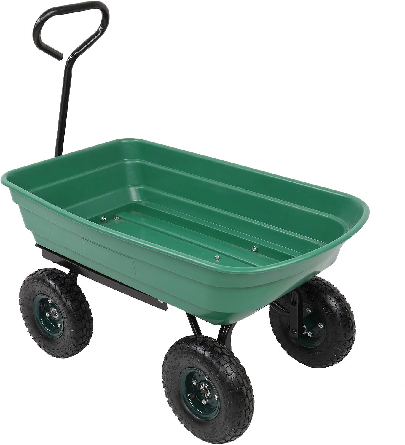 Heavy-Duty Wagon Garden Dump Cart with 10" Big Wheel, 550-Pound Capacity V335854