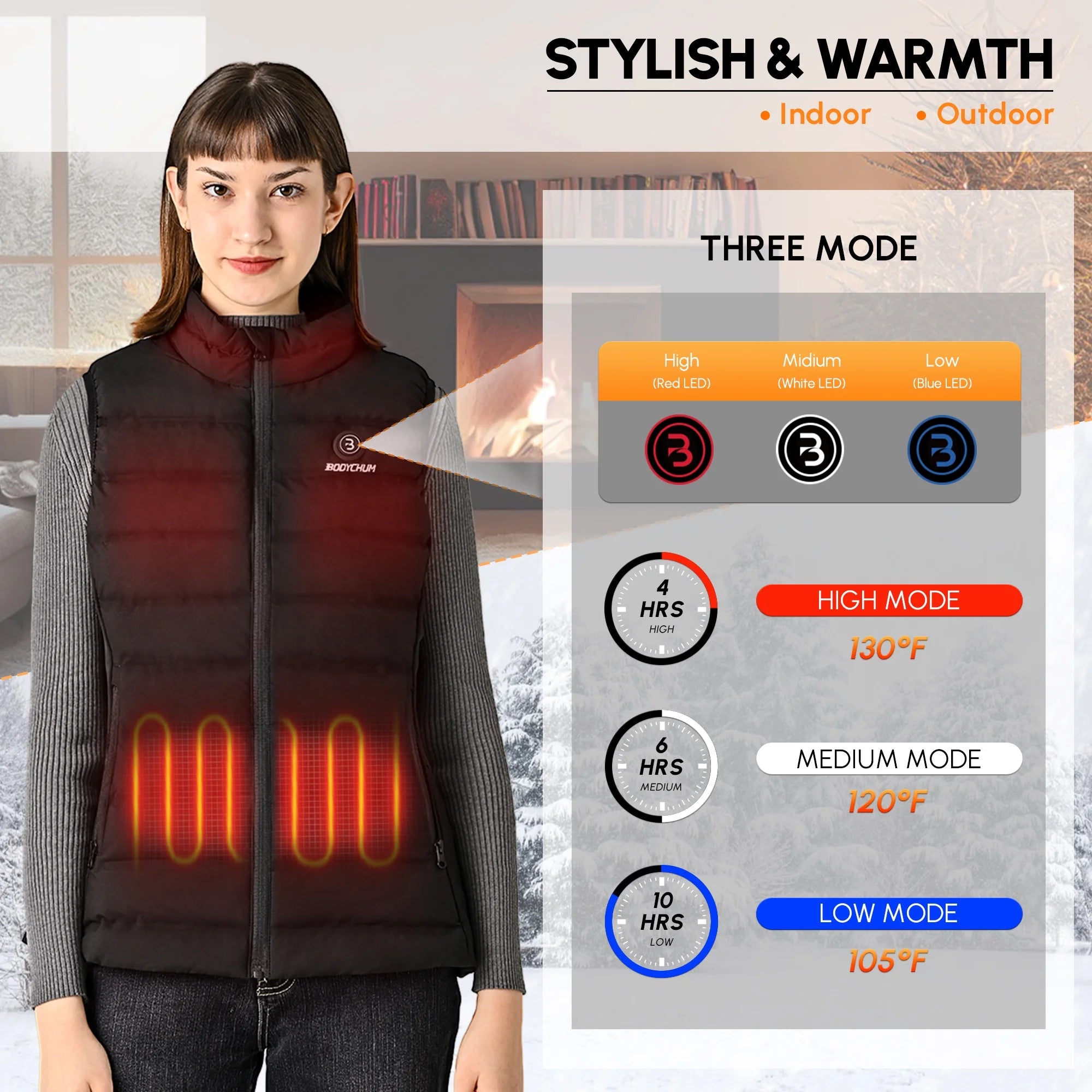 Black Fleece Heated Vest Y202783