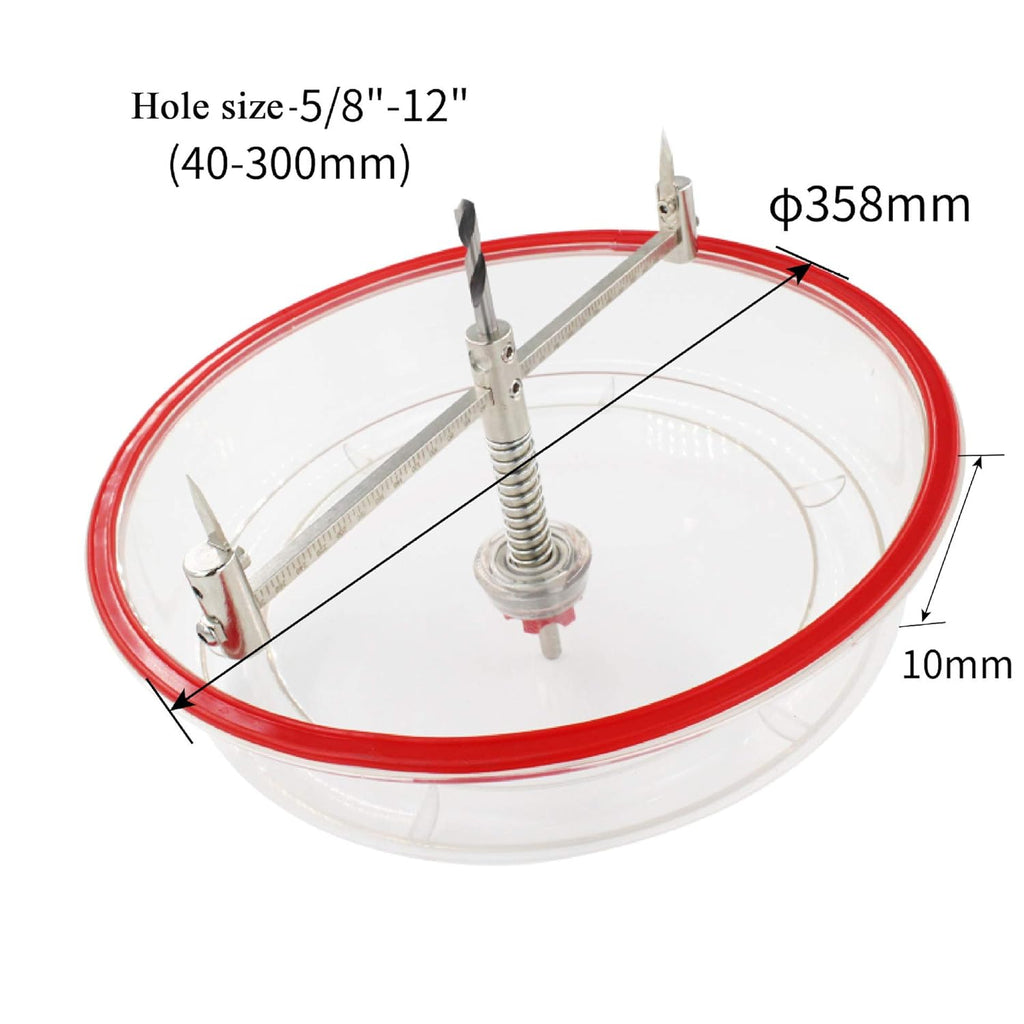 Adjustable Hole Saw Cutter Kit with ABS Dust Cover W399734