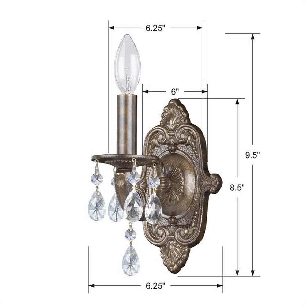 White Crystal Sconce S535362